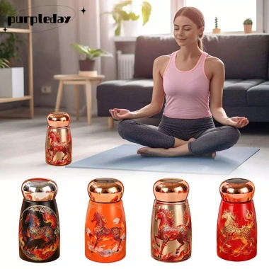 Bình nước giữ nhiệt PURPLEDAY 230ml thép không gỉ 304, cốc cách nhiệt hiển thị nhiệt độ không rò rỉ - 154.880₫