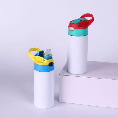 Bình nước inox trẻ em giữ nhiệt, tay cầm tiện, chống rò rỉ, di động du lịch 136k