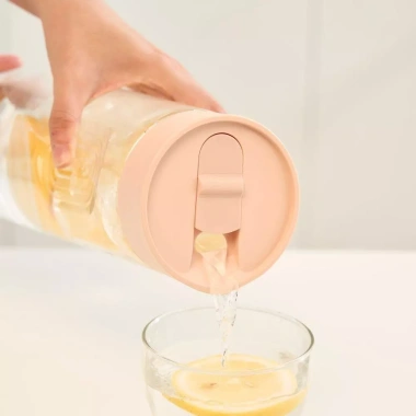 Bình nước Kita Brisk 1,5L Inochi dạng trượt - Đựng detox, giữ nước mát trong tủ lạnh, giá ưu đãi 50.440₫ 2
