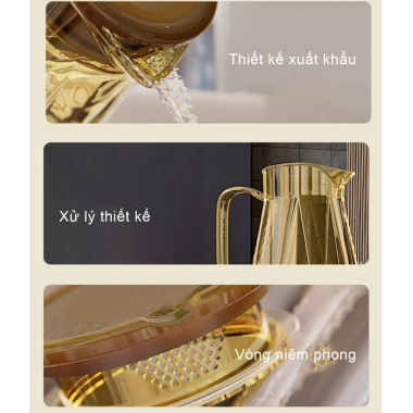 Bình Nước Lạnh Gia Đình 1.5L Nhựa Nhẹ Bền Thích Hợp Du Lịch và Hoạt Động Ngoại Trời 7