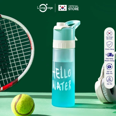 Bình Nước LivingOn 600ml Nhựa PC+PP Có Vòi Xịt, Kèm Gioăng Silicon Chống Rò Rỉ - 99.000₫ 3 Bình Nước LivingOn 600ml Nhựa PC+PP Có Vòi Xịt, Kèm Gioăng Silicon Chống Rò Rỉ - 99.000₫ 3