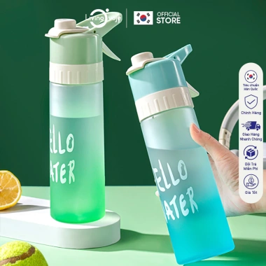 Bình Nước LivingOn 600ml Nhựa PC+PP Có Vòi Xịt, Kèm Gioăng Silicon Chống Rò Rỉ - 99.000₫