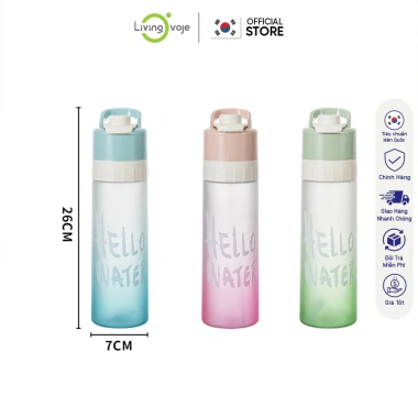 Bình Nước LivingOn 600ml Nhựa PC+PP Có Vòi Xịt, Kèm Gioăng Silicon Chống Rò Rỉ - 99.000₫ 9 Bình Nước LivingOn 600ml Nhựa PC+PP Có Vòi Xịt, Kèm Gioăng Silicon Chống Rò Rỉ - 99.000₫ 9