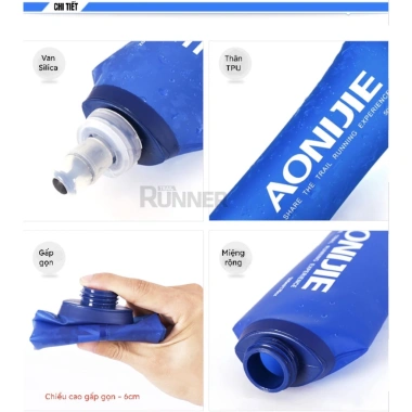 Bình Nước Mềm Không Vòi SD09 250ml & SD10 500ml Gấp Gọn - Giá 199k Giảm Giá 8