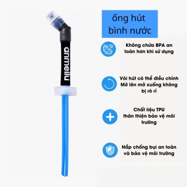 Bình nước mềm thể thao ANMEILU - Vòi hút an toàn, kèm bàn chải, giá 105.000₫ 2