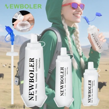 Bình Nước Mềm TPU Silicone Gập Lại 300/500/700ml - Vòi Lớn, Ống Hút, Dành Cho Thể Thao, Du Lịch - Giá 60.500₫