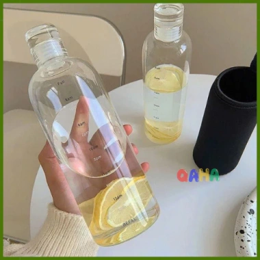 Bình Nước nhựa 500ml trong suốt có thang đo chia vạch thời gian - Tiện dụng, giá 28.028₫ 3 Bình Nước nhựa 500ml trong suốt có thang đo chia vạch thời gian - Tiện dụng, giá 28.028₫ 3