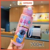 Bình Nước Nhựa 700ml Ống Hút Quay Xách Họa Tiết Phi Hành Gia 59.000 VND Bé Đi Học Du Lịch 10