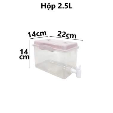 Bình nước nhựa có vòi Việt Nhật 2.5L 3.5L 5L ngăn tủ lạnh giá ưu đãi 44.000đ 5