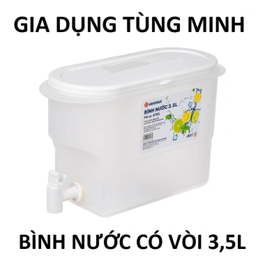Bình nước nhựa có vòi Việt Nhật 2.5L 3.5L 5L ngăn tủ lạnh giá ưu đãi 44.000đ 8