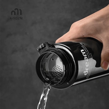 Bình Nước Nhựa Vuông Koqzm - Chống rò rỉ, phù hợp nước lạnh và sữa thể thao, 66.110đ