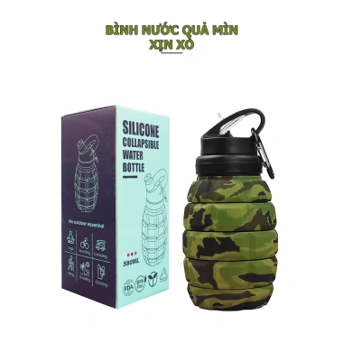 Bình Nước Silicon 600ml Độc Đáo, Chịu Nhiệt -40°‑230°C, Thiết Kế Lạ Mắt, Giá Ưu Đãi 220.000đ 3 Bình Nước Silicon 600ml Độc Đáo, Chịu Nhiệt -40°‑230°C, Thiết Kế Lạ Mắt, Giá Ưu Đãi 220.000đ 3