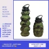 Bình nước silicon 600ml gấp gọn, không rò rỉ, tiện dụng cho thể thao và du lịch