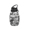 Bình nước silicon 600ml gấp gọn, không rò rỉ, tiện dụng cho thể thao và du lịch 7