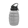 Bình nước silicon 600ml gấp gọn, không rò rỉ, tiện dụng cho thể thao và du lịch 8