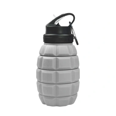 Bình nước silicon 600ml gấp gọn, không rò rỉ, tiện dụng cho thể thao và du lịch 8