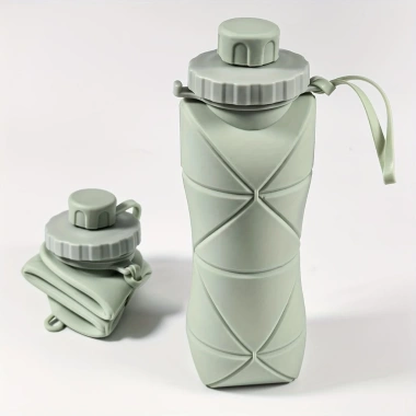 Bình Nước Silicon 600ml Gập Lại Thể Thao - Đựng Lớn, Chịu Nhiệt Cao, Cốc Di Động 94.096₫