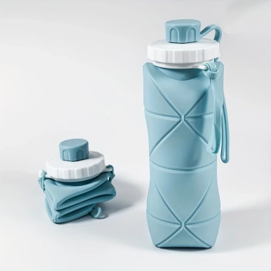 Bình Nước Silicon 600ml Gập Lại Thể Thao - Đựng Lớn, Chịu Nhiệt Cao, Cốc Di Động 94.096₫