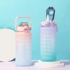 Bình Nước Tập Gym 2L Dễ Thương - Vạch Báo Giờ Uống, Kèm Sticker Độc Đáo, Giá Ưu Đãi 72.900₫ 2