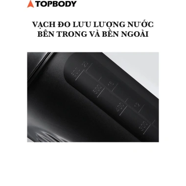 Bình Nước Tập Gym Thể Thao 600ml TOPFIT TOPBODY – Nhẹ, Bền, Giá 81k
