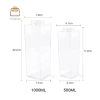 Bình Nước Thể Thao 500/1.000ml TeOdw-t Trong Suốt, Đựng Sữa, Cà Phê, Nước Ép, Trà – Dễ Mang Cắm Trại Gym 5