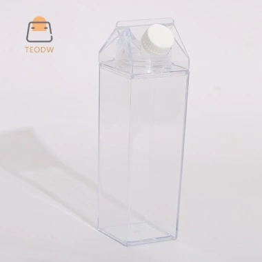 Bình Nước Thể Thao 500/1.000ml TeOdw-t Trong Suốt, Đựng Sữa, Cà Phê, Nước Ép, Trà – Dễ Mang Cắm Trại Gym 7