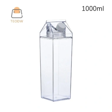 Bình Nước Thể Thao 500/1.000ml TeOdw-t Trong Suốt, Đựng Sữa, Cà Phê, Nước Ép, Trà – Dễ Mang Cắm Trại Gym 10