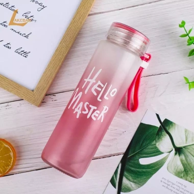 Bình Nước Thể Thao 500ml LAKEBAO Gradient – Chống Rò Rỉ, Thiết Kế Mờ, Du Lịch Ngoài Trời