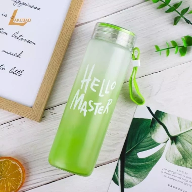 Bình Nước Thể Thao 500ml LAKEBAO Gradient – Chống Rò Rỉ, Thiết Kế Mờ, Du Lịch Ngoài Trời