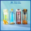 Bình Nước Thể Thao 650ml Trong Suốt Có Chia Vạch và Lọc Trà - Giá Ưu Đãi 55.000đ