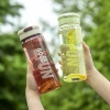 Bình Nước Thể Thao 650ml Trong Suốt Có Chia Vạch và Lọc Trà - Giá Ưu Đãi 55.000đ 3
