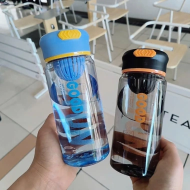 Bình Nước Thể Thao 650ml Trong Suốt Có Chia Vạch và Lọc Trà - Giá Ưu Đãi 55.000đ