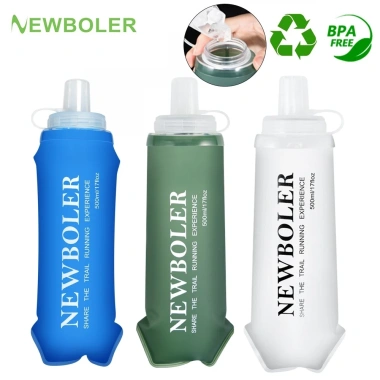 Bình Nước Thể Thao Gập Lại NEWBOLER 300‑700ml TPU Silicone Cho Du Lịch, Xe Đạp