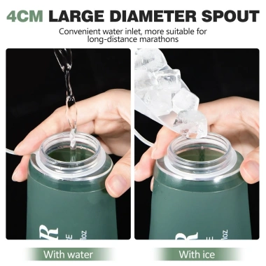 Bình Nước Thể Thao Gập Lại NEWBOLER 300‑700ml TPU Silicone Cho Du Lịch, Xe Đạp