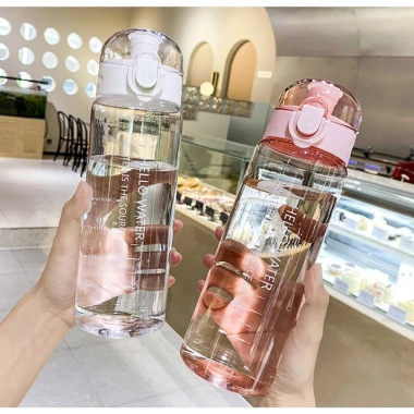 Bình nước thể thao Hello Water 780ml nhựa trong suốt Giá chỉ 61.560 VND