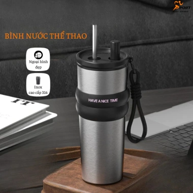 Bình Nước Thể Thao Inox 316 710ml Giữ Nhiệt Nóng Lạnh Cho Gym, Pickleball - Giá 139k