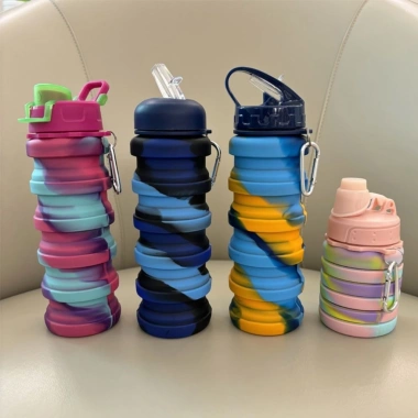 Bình Nước Thể Thao Silicone 500ml Gấp Gọn Tiện Lợi Du Lịch và Dã Ngoại Giá 78.900 VND