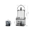 Bình nước thủy tinh 5L có vòi, kệ gốm sứ, bộ 4 ly, bình 3.6L - Set phòng khách 398.000 3