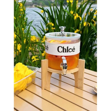 Bình Nước Thủy Tinh Có Vòi Nắp Gấu + Kệ Gỗ - Tiện Lợi, Giá Ưu Đãi 168.993₫ 7
