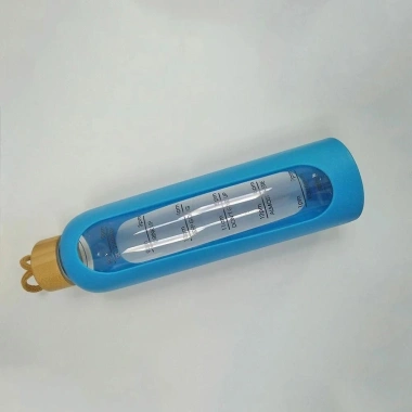 Bình Nước Thủy Tinh MILTER Nắp Tre Đánh Dấu Thời Gian và Tay Áo Silicon Thể Thao