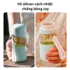 Bình nước thủy tinh nắp silicon tiện lợi, màu bắt mắt, đi mọi nơi - 132.300₫ 6