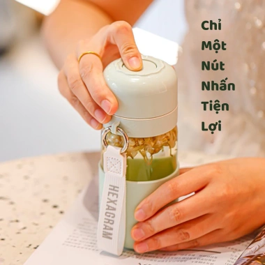 Bình nước thủy tinh nắp silicon tiện lợi, màu bắt mắt, đi mọi nơi - 132.300₫ 9