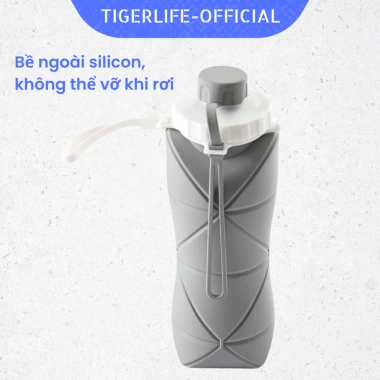 Bình nước Tigerlife cao cấp gấp gọn siêu nhỏ, tiết kiệm không gian, an toàn sức khỏe 143.228₫