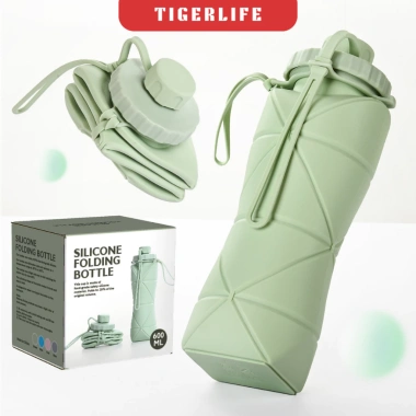 Bình nước Tigerlife cao cấp gấp gọn siêu nhỏ, tiết kiệm không gian, an toàn sức khỏe 143.228₫