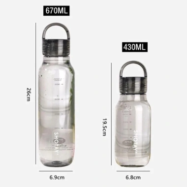 Bình nước Tritan Nhật Bản 430ml/670ml - Dung lượng lớn, chai nước di động cho đi chơi 2 Bình nước Tritan Nhật Bản 430ml/670ml - Dung lượng lớn, chai nước di động cho đi chơi 2