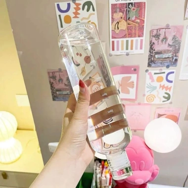 Bình Nước Trong Suốt TYLER1 Chống Rò Rỉ – Nắp Đậy Tiện Dụng, Phù Hợp Du Lịch & Trường Học