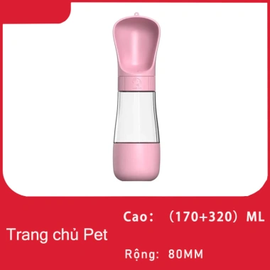 Bình Nước và Đựng Thức Ăn Cho Chó - Chai Đa Năng, Xách Dễ, An Toàn Khi Du Lịch 9