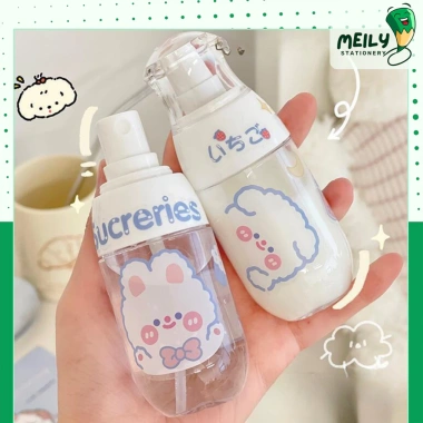 Bình rỗng chiết mini 10cm đựng mỹ phẩm, nước hoa sticker 50ml cho toner & xịt khoáng