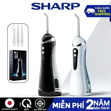 Bình tăm nước sạc không dây 24 tháng, 3 chế độ, 3 vòi xịt, 200ml - Dành cho người niềng răng, Giá 450k