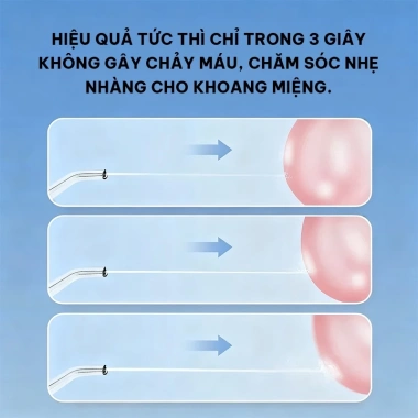 Bình tăm nước sạc không dây 24 tháng, 3 chế độ, 3 vòi xịt, 200ml - Dành cho người niềng răng, Giá 450k